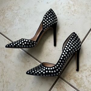 INC Kenjay d’Orsay black stud pumps size 5